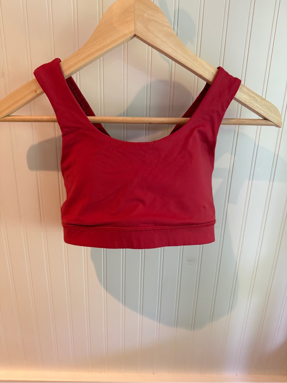 lululemon athletica Red Crop Sports Bra